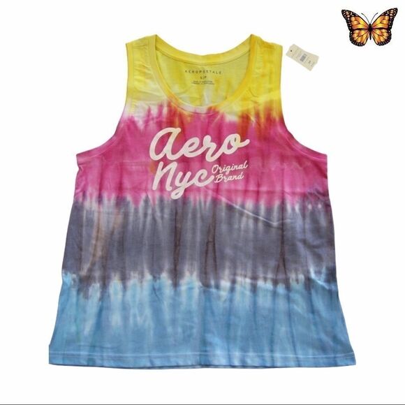 𝅺AEROPOSTALE Tie Dye Muscle Tank Size Small - Picture 1 of 6